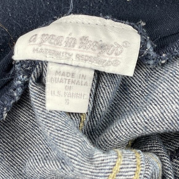 A Pea In the Pod Maternity Jeans Womens Small Blue Pockets - Picture 2 of 11